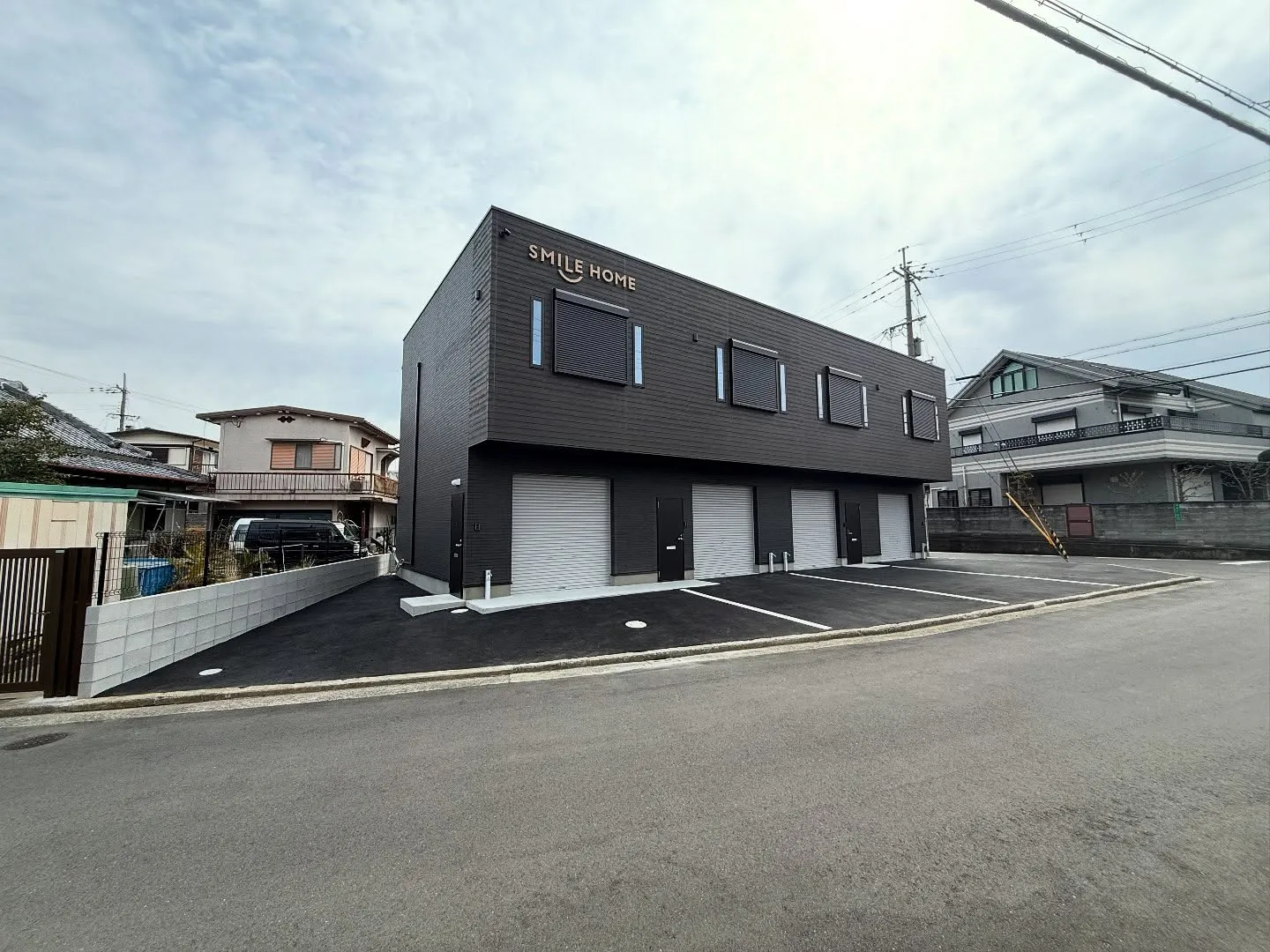 堺市中区深阪倉庫付き事務所完成しています！